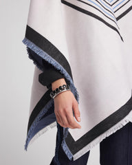 Chico's Women | Woven Reversible Ruana PASSPORT BLUE