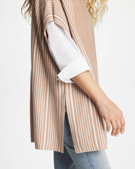 Chico's Women | Turtleneck Sweater Poncho VANILLA CHAI
