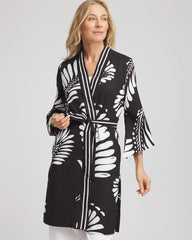 Chico's Women | Tie-Front Long Kimono BLACK