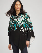 Chico's Women | Convertible Knit Boatneck Poncho DARK AQUA