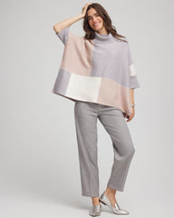 Chico's Women | Quilted Chic Cowlneck Poncho BIRCH