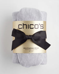 Chico's Women | Wrap & Eye Mask Travel Set FROSTED GRAY HEATHER