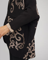 Chico's Women | Ottoman Jacquard Cocoon Cardigan BLACK