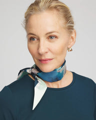 Chico's Women | Skylight Double-Sided Skinny Scarf TEAL SHADOW