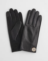 Chico's Women | Leather Button Detail Gloves BLACK