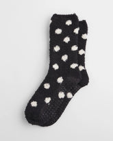 Chico's Women | Polka Dot Cozy Socks BLACK