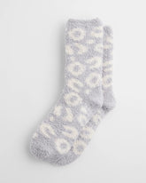 Chico's Women | Animal Print Cozy Socks DOVE GRAY