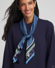 Chico's Women | Rope Relic Square Scarf PASSPORT BLUE