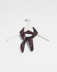 Chico's Women | Frosty Floral Square Neckerchief Scarf BLACK