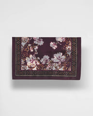 Frosty Floral Square Neckerchief Scarf