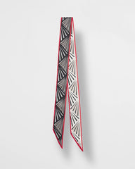 Abstract Reversible Skinny Scarf