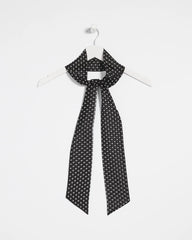 Chico's Women | Polka Dot Skinny Scarf BLACK