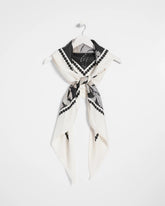 Chico's Women | Printed Triangle Neckerchief Scarf BLACK