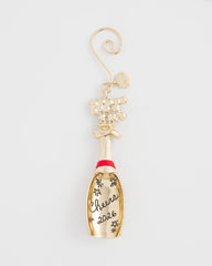 Chico's Women | Champagne Bottle Ornament GOLD