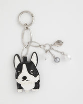 Chico's Women | Frenchie Dog Bag Charm BLACK/WHITE