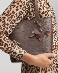 Chico's Women | Dachshund Bag Charm BROWN