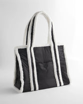 Faux Fur Sporty Tote Bag