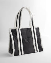 Chico's Women | Faux Fur Sporty Tote Bag BLACK