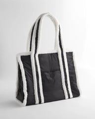 Chico's Women | Faux Fur Sporty Tote Bag BLACK