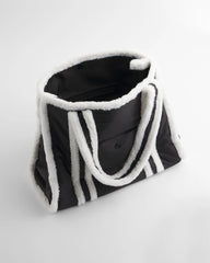 Chico's Women | Faux Fur Sporty Tote Bag BLACK