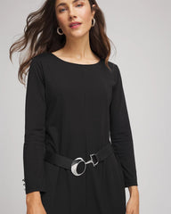 Chico's Women | Soft-Stretch Faux Leather Belt BLACK