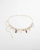 Chico's Women | Novelty Beaded Chain Belt NATURAL