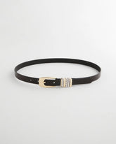 Chico's Women | Mixed Metal Trouser Belt BLACK