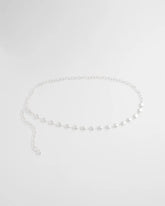 Chico's Women | Silvertone Pebble Chain Belt SILVER