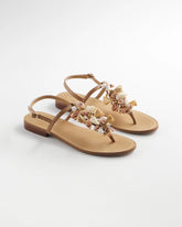 Beach Seashell T-Strap Sandals