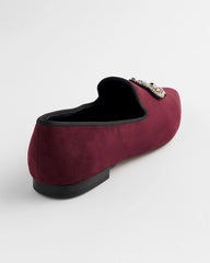 Chico's Women | Grace Queen Bee Slip-On Loafers BLACKENED BURGUNDY
