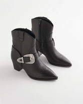 Chico's Women | Kris Western Buckle Boots BLACK