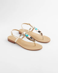 Chico's Women | Beach Parrot T-Strap Sandals MULTI