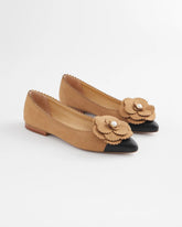 Chico's Women | Microsuede Ballet Flats CARAMEL APPLE