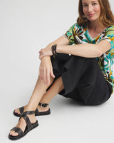 Black Leather Sandals