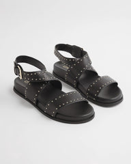 Chico's Women | Black Leather Sandals BLACK