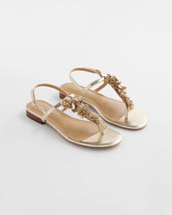 Sioux Flower T-Strap Sandals