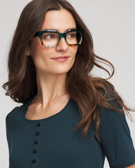 Blue Tortoise Crystal Fade Readers