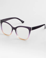 Chico's Women | Cat Eye Colorblock Readers PURPLE