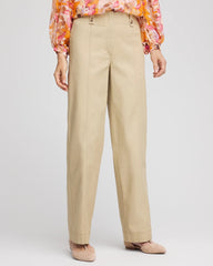 Chico's Women | Petite Canvas Cargo Wide-Leg Pants WILD TRUFFLE