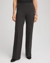 Chico's Women | Petite Juliet Wide Full-Length Ponte Pants GRAPHITE HEATHER GRAY