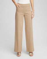 Chico's Women | Petite Brigitte™ Slim Wide-Leg Pants CATTAIL BROWN