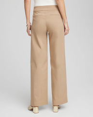 Chico's Women | Petite Brigitte™ Slim Wide-Leg Pants CATTAIL BROWN