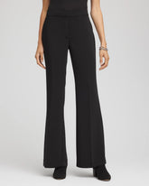Chico's Women | Petite Crepe Flared Trouser Pants BLACK