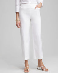 Chico's Women | Petite Brigitte Wide Leg Cropped Pants ALABASTER