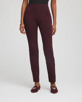 Chico's Women | Petite Circle Jacquard Juliet Slim Ankle Pants BLACK