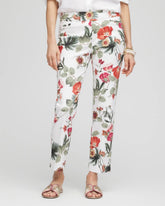 Chico's Women | Petite Brigitte™ Slub Cropped Pants ALABASTER