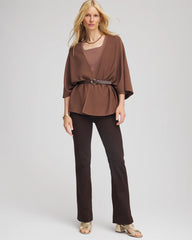 Chico's Women | Petite Pull-On Slim Bootcut Jeggings COCOA BEAN
