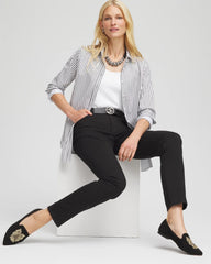 Chico's Women | So Slimming Petite Girlfriend Ankle Jeans BLACK