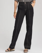 Chico's Women | Petite Pull-On Wide-Leg Jeans BLACK