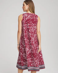 Chico's Women | Zenergy® UPF Printed Midi Sports Dress RUSSET RED